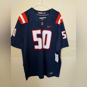 Nike fighting Illini College Navy Jersey XL
